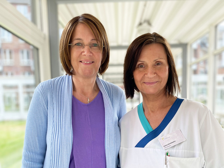 PDL AD Antje Raissi (links) und stellv. PDL AD Iwona Markiewicz (rechts)