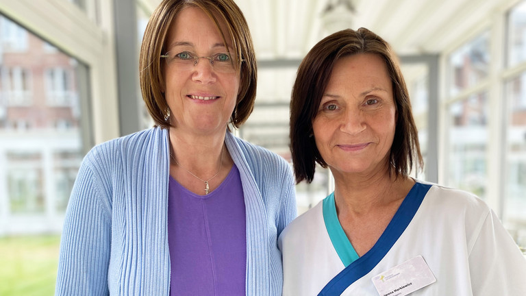 PDL AD Antje Raissi (links) und stellv. PDL AD Iwona Markiewicz (rechts)